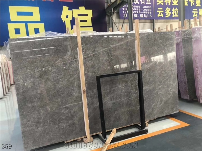 Rome Gray Slab Tile Roman Grey Marble  In China Stone Market