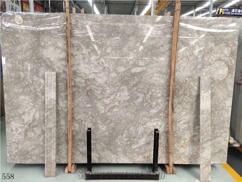 Shangri La Quartzite Grey Slab Tile In China Stone Market