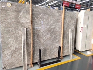 Shangri La Quartzite Grey Slab Tile In China Stone Market