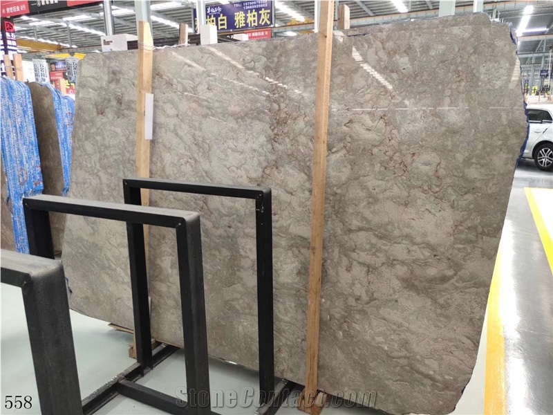 Shangri La Quartzite Grey Slab Tile In China Stone Market