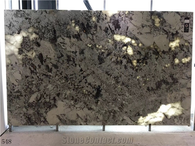 Snow Mountain Granite Gold Slab Tile In China Stoner Market