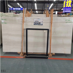 Turkey Modern Wood Grain Marble Beige Royal Botticino Slab