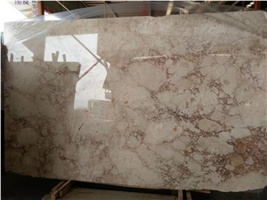 Turkey Rosalia Light Slab Tile Turkish Beige Marble