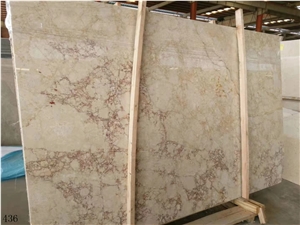 Turkey Rosalia Light Slab Tile Turkish Beige Marble