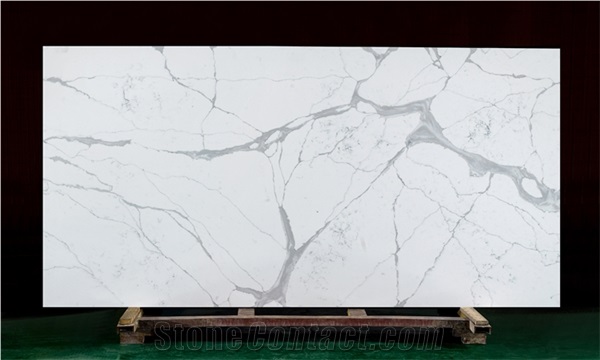 Calacatta White Quartz Slabs