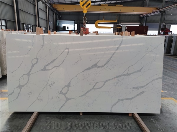 Calacatta White Quartz Slabs