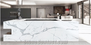 Calacatta White Quartz Slabs