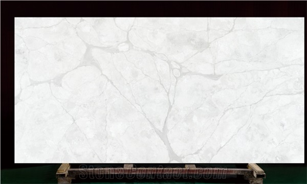 Calacatta White Quartz Stone Slab Supplier Artificial Quartz