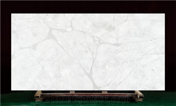 Calacatta White Quartz Stone Slab Supplier Artificial Quartz