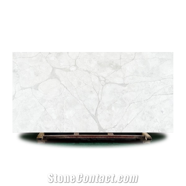 Calacatta White Quartz Stone Slab Supplier Artificial Quartz