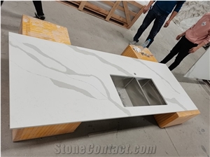 Wholesale Quartz Slabs Near Ocean Wave Artificial Stone