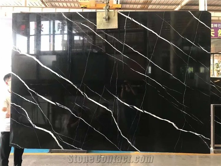 China Black Marble And Granite With White Cheap Black Stone