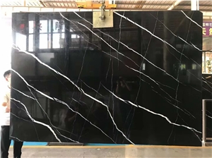 China Black Marble And Granite With White Cheap Black Stone