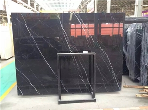 China Black Marble And Granite With White Cheap Black Stone