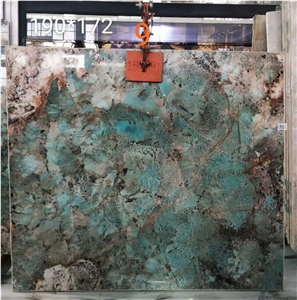 Amazonita Granite Slabs, Polished Green Amazon Granite Tiles