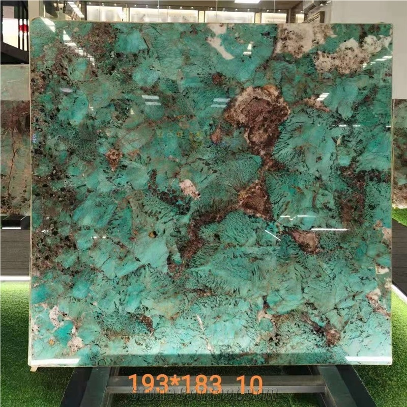 Amazonita Granite Slabs, Polished Green Amazon Granite Tiles