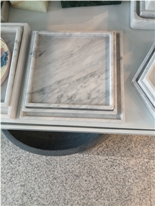 Carrara White Marble Food Dishes As Home Decor Product