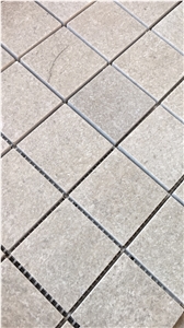 Cinderella Grey Marble Mosaic Tiles, Brushed Antique Mosaic