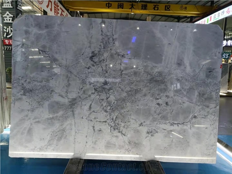 Silver Statuario Grey Marble Slab And Tile For Wall Cladding