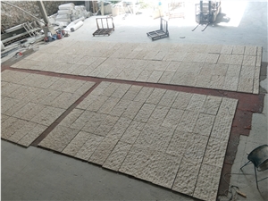 Split Golden Moca Limestone Exterior Wall Cladding