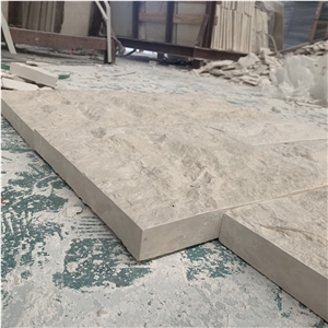Split Wall Stone White Limestone Split Outdoor Wall Cladding