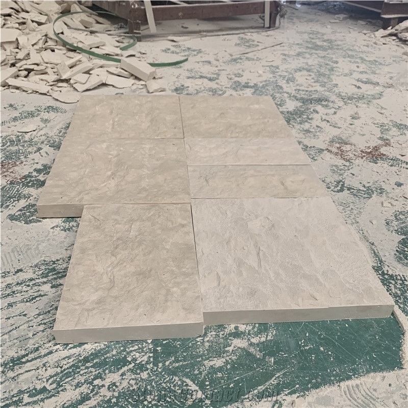 Split Wall Stone White Limestone Split Outdoor Wall Cladding