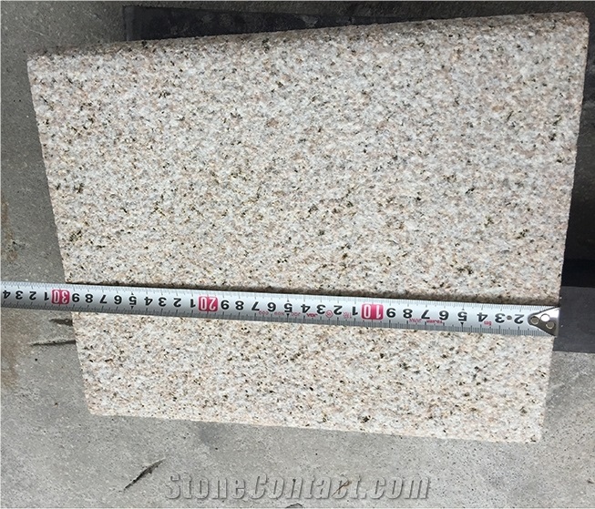 Sunset Beige Granite G682 Bush Hammered Wall Coping Stone