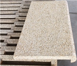 Sunset Beige Granite G682 Bush Hammered Wall Coping Stone