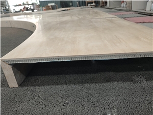 Beige Travertine Composite Honeycomb Panel For Roof