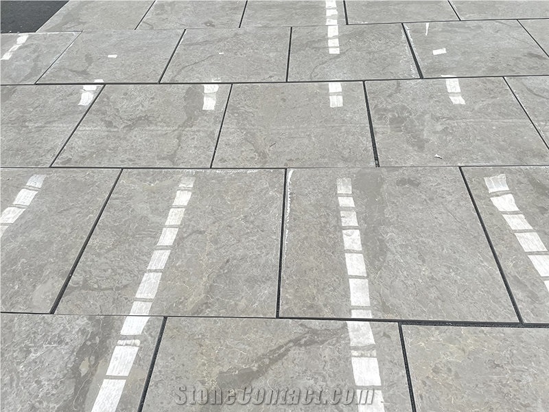 Ottoman Grey Marble Laminated Ceramic Tile For Floor Wall