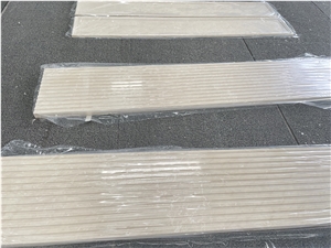 Engraved Stone Slabs Beige Marble Wall Background