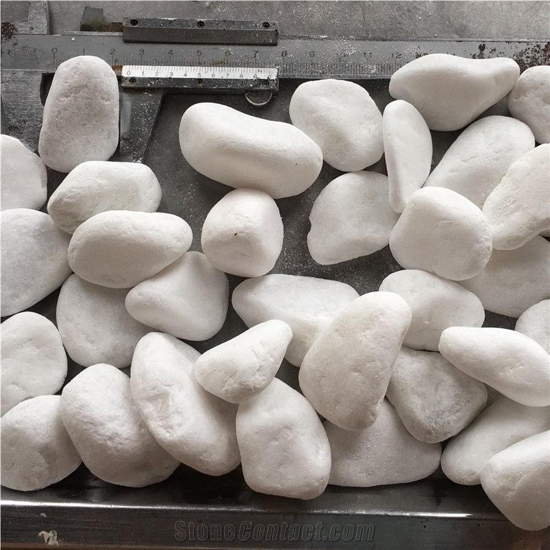 Pebbles Garden White Color Gravel 