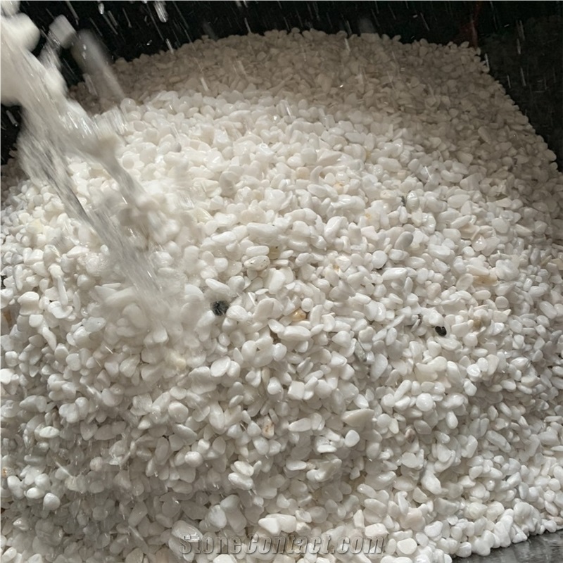 Pebbles Garden White Color Gravel 