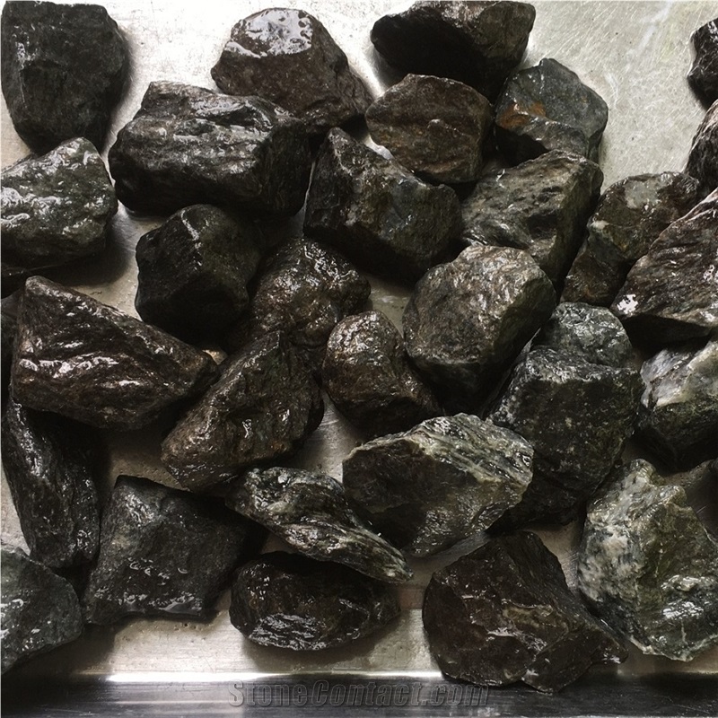 Rocks Stone Black Crushed Stone