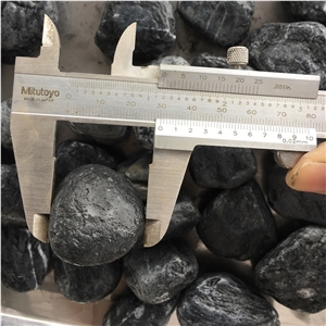 Small Size Black Pebble Stone For Making Epoxy Floor