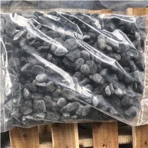 Small Size Black Pebble Stone For Making Epoxy Floor