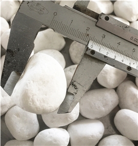 Snow White Garden Pebble For Landscaping Decoration