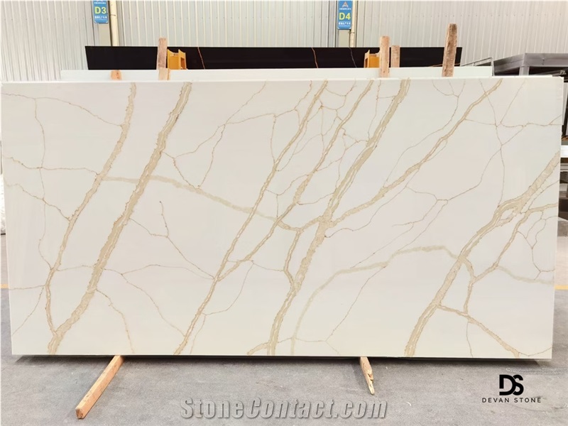 Calacatta White Quartz Slabs