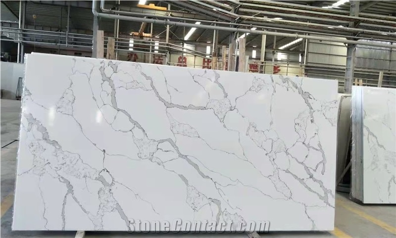 Calacatta White Quartz Slabs