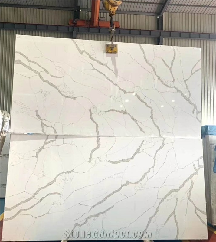 Calacatta White Quartz Slabs