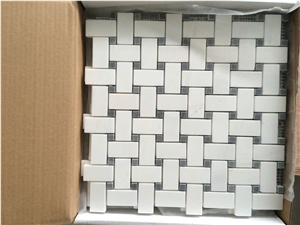 Italian Dolomiti Marble Polished Diamond Mosaics Tiles