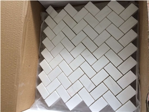 Italian Dolomiti Marble Polished Diamond Mosaics Tiles