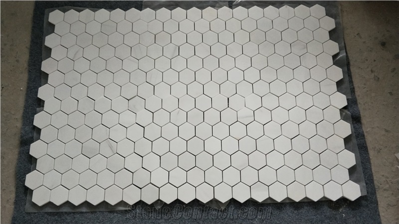 Italian Dolomiti Marble Polished Diamond Mosaics Tiles