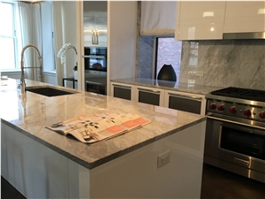 Grey Emperador Marble Kitchen Counter Tops