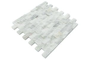 Carrara White Splitface Marble Mosaics