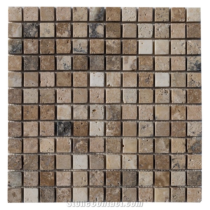 Philedelphia Travertine Mosaic - 1"X1"