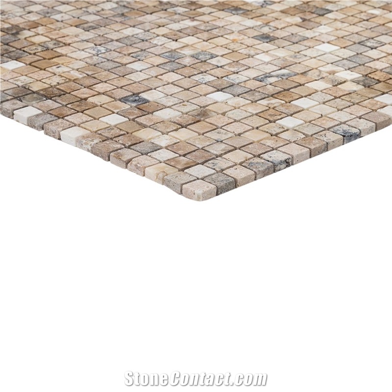 Philedelphia Travertine Mosaic - 1"X1"
