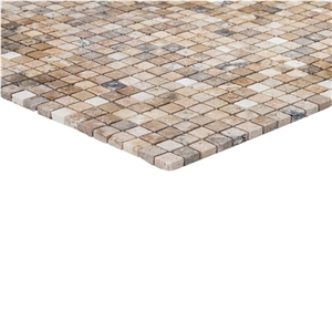 Philedelphia Travertine Mosaic - 1"X1"