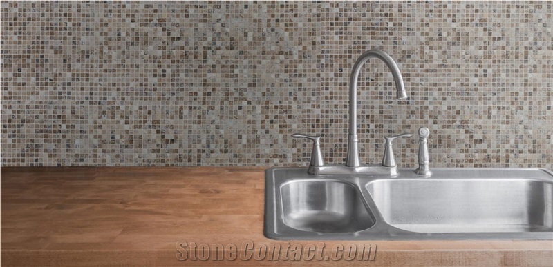 Philedelphia Travertine Mosaic - 1"X1"