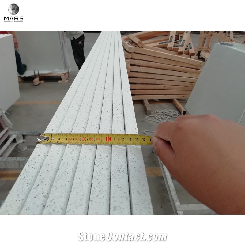 Customized Artificial White Terrazzo Slabs Tiles